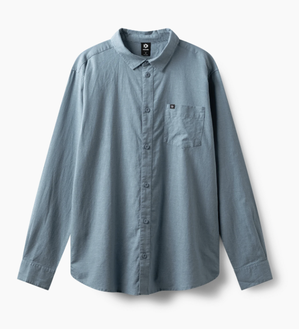 Рубашка DUOTONE Shirt Breeze LS длин.рук муж (44250-4953) Голубая 2025