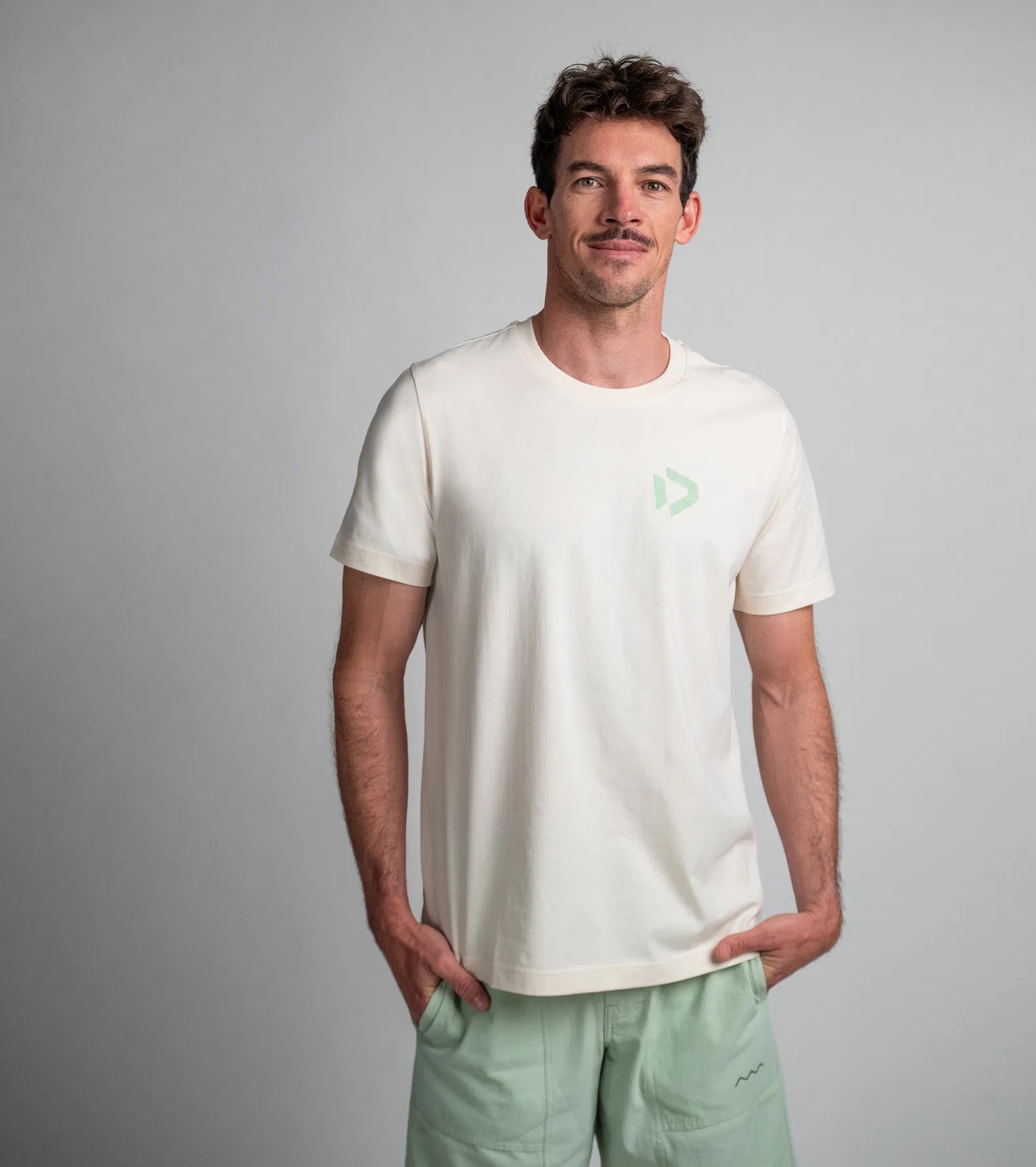 Майка DUOTONE Tee Cyclone undyed SS men кор рук муж (44252-5006), бежевый 2025 — изображение 4