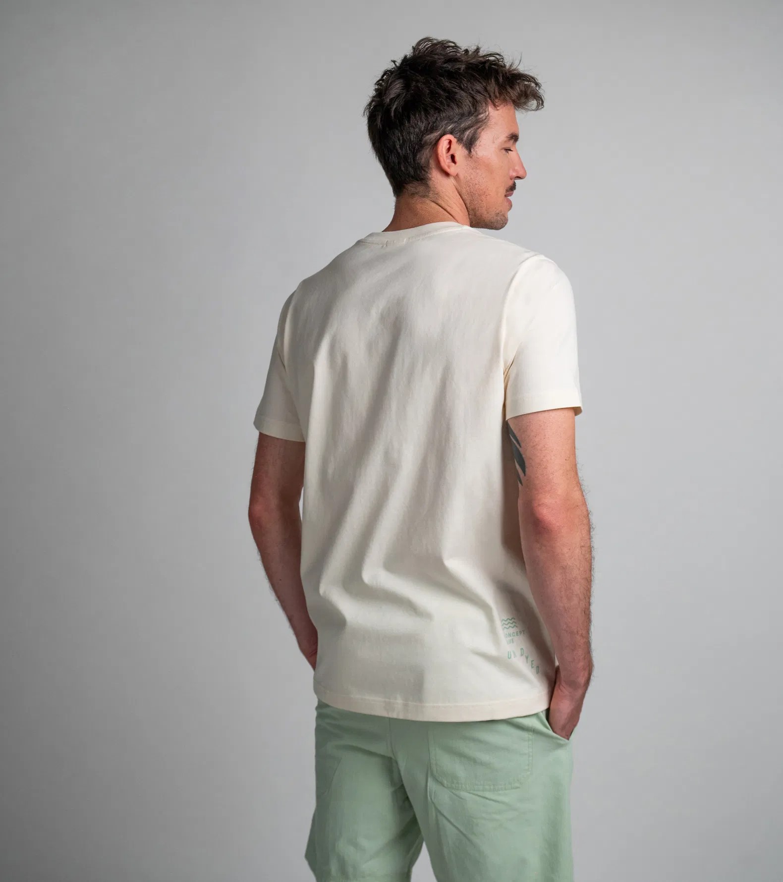 Майка DUOTONE Tee Cyclone undyed SS men кор рук муж (44252-5006), бежевый 2025 — изображение 5