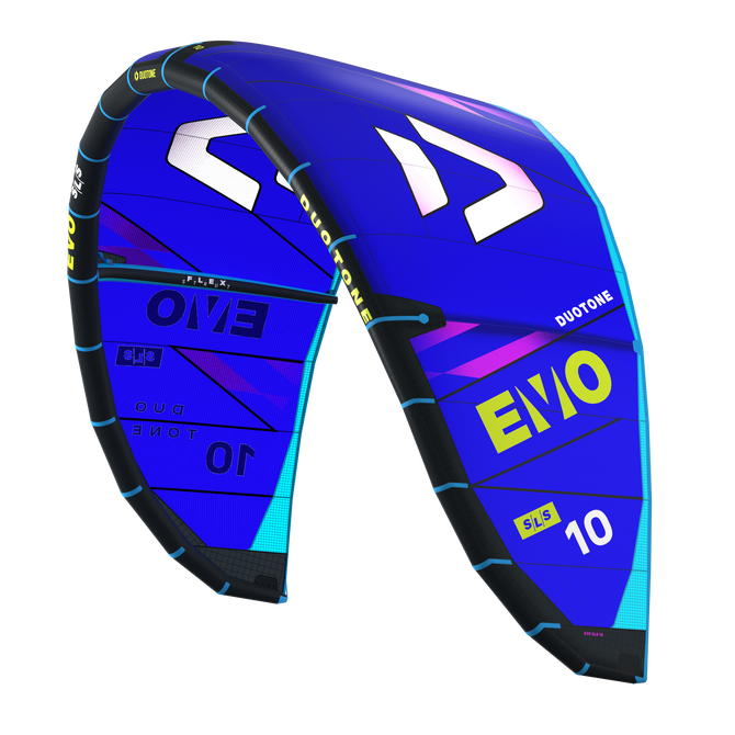 Кайт DUOTONE KITE Evo SLS 2025, C21: blue/light-grey (скл.СП)